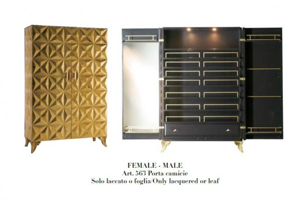 Armoires Bois massif Armoire à vêtements Armoire Meubles Ameublement Italien