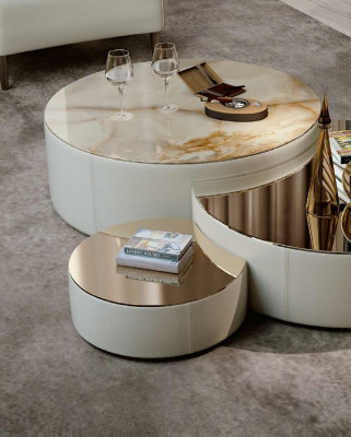 Table basse 3 pièces. Ensemble Tables basses Design Mobilier de salon Italien Tables Bizzotto