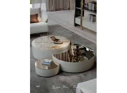 Table basse 3 pcs. Ensemble Tables basses Design Salon Mobilier Italie Bizzotto Tables