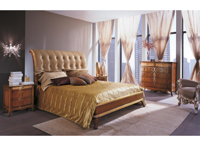 Chambre Marron Moderne Lit Double Mobilier Lit Lits Cadre de Lit Bois Double
