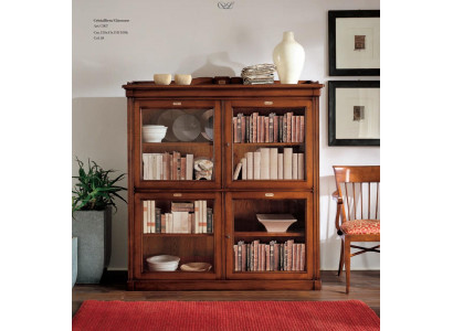 Étagère à livres Vitrine une armoire classique en étagère en bois