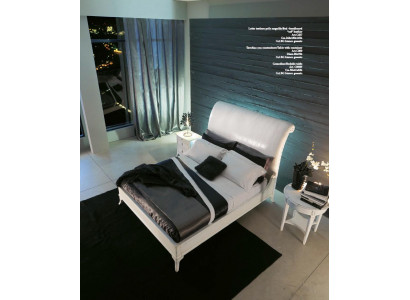 Chambre double moderne blanche 180x200 Lit double Lits Cadre de lit Bois de lit