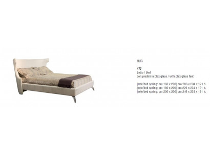 Lits Chambre Bois Moderne Cadre de lit nouveau Lit Rembourrage Design Luxe Double