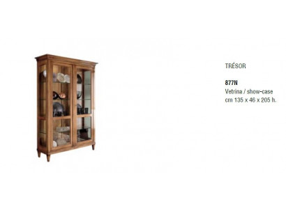 Meuble d'appoint de salon - Armoire en verre - Vitrine - Meuble de rangement de salle à manger - Armoires en bois - Mobilier