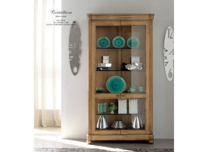 Vitrine de meubles en bois massif Vitrines en bois Armoire en verre Armoires en bois massif Buffet de salon