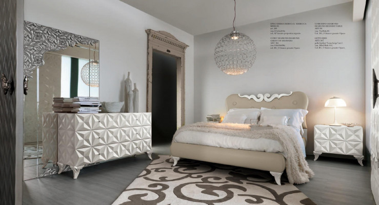 Miroir mural Classique en bois, design de miroir rectangulaire en argent pour chambre.