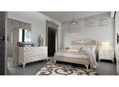 Miroir mural Classique en bois, design de miroir rectangulaire en argent pour chambre.