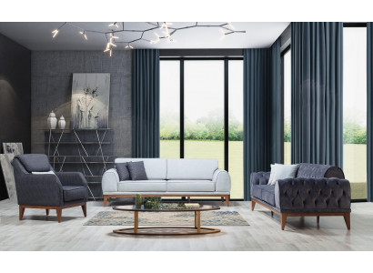 Ensemble de canapé moderne, designer, trois places, une place, luxe, fauteuil 3 places.
