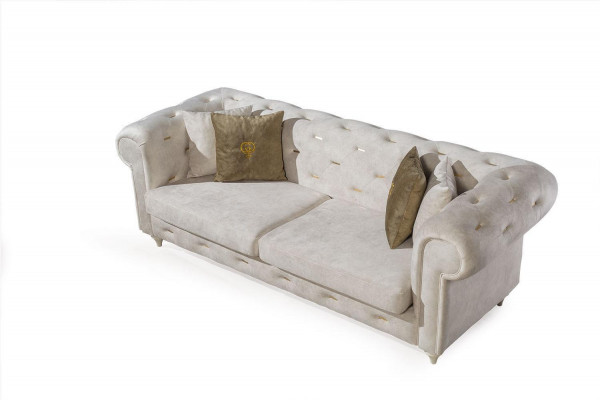 Ensemble de canapé de salon élégant Dreistzer 2 places fauteuil de luxe canapé