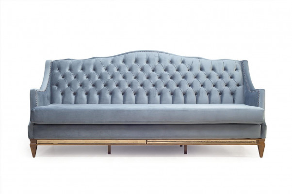 Meubles luxueux Canapé rembourré en bois Italie Canapé classique de luxe