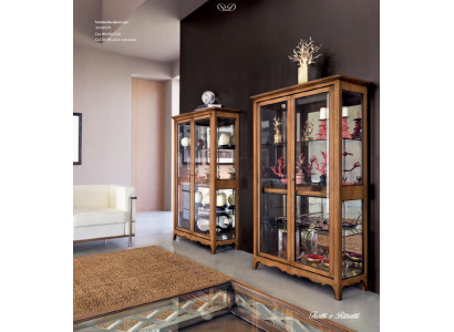 Vitrine en bois massif Armoire vitrée en verre Vitrine en bois massif Meuble de salon Buffet nouveau