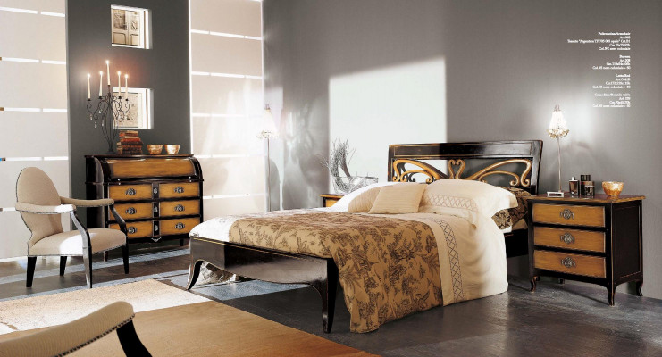 Cadre de lit en bois rembourré Design Double lit Cadre de lit Marron lit double Lits