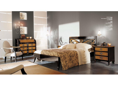 Cadre de lit en bois rembourré Design Double lit Cadre de lit Marron lit double Lits
