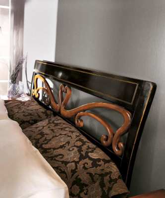 Cadre de lit en bois rembourré Design Double lit Cadre de lit Marron lit double Lits