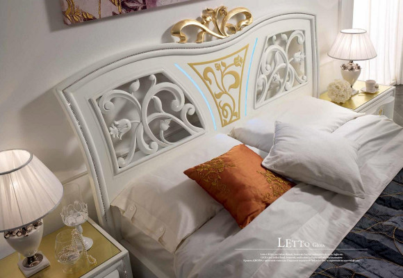 Lit de luxe Lits modernes en bois Cadre de lit doré Cadre de lit double design neuf