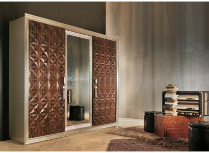 Commode avec 2 tiroirs bahut laqué armoire bahut en brun neuf