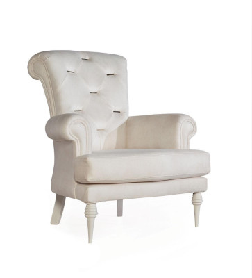 Fauteuil Chesterfield design à un seul siège avec accoudoirs Mobilier de salon 1 place
