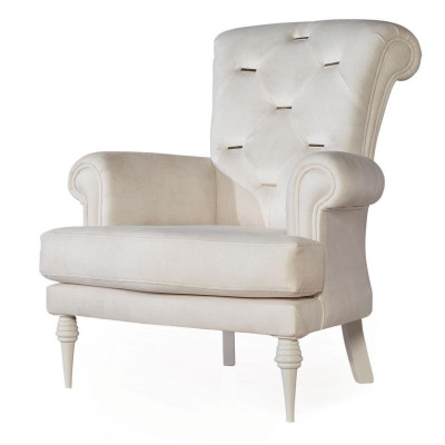 Fauteuil Chesterfield design à un seul siège avec accoudoirs Mobilier de salon 1 place