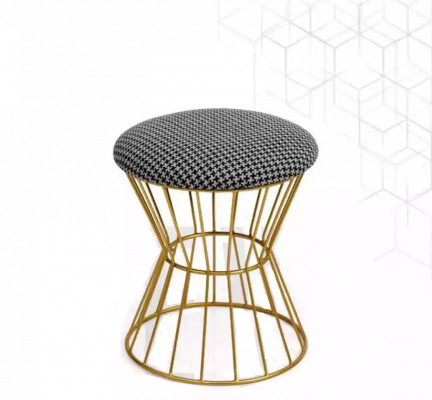 Tabouret Repose-pieds Cube Mobilier de Luxe Style de Design Lounge Club Tissu