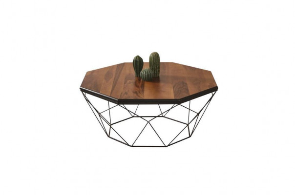 Table basse Table basse Table d'appoint Marron Salon Design Table en bois