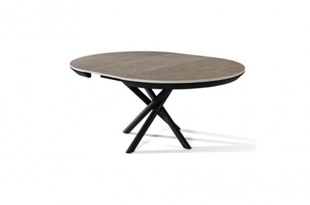 Table à manger Ronde Table à manger Extensible Table de cuisine Bois Gris Tables