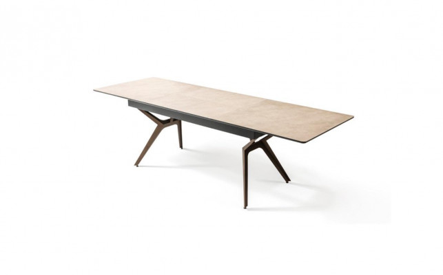 Table à manger Table de cuisine Extensible Design Moderne Bois Table grise
