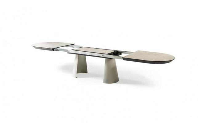 Grande table à manger Table à manger Blanche Table de cuisine Salle à manger Table en bois