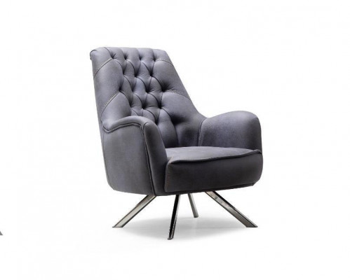 Fauteuil Canapé Design Canapé Canapé Tissu Rembourrage Siège Luxe Gris nouveau