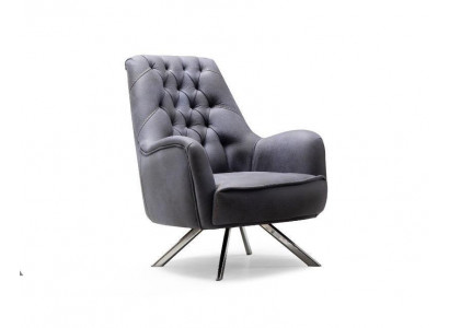 Fauteuil Canapé Design Canapé Canapé Tissu Rembourrage Siège Luxe Gris nouveau
