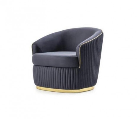 Chaise longue de club design bleue pour salon Hotel Luxe nouvelle