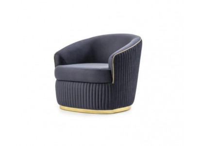 Chaise longue de club design bleue pour salon Hotel Luxe nouvelle