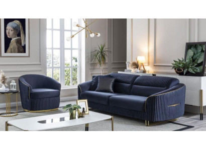 Ensemble de canapé 3+1 places Mobilier Design Moderne Nouveau Canapé 2 pièces en tissu