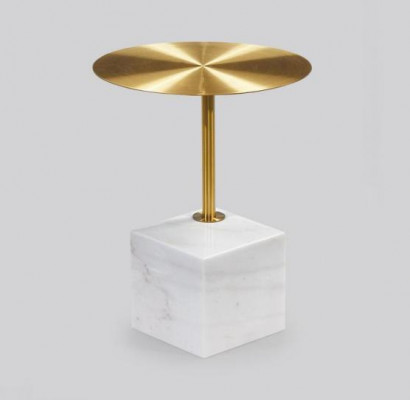 Table d'appoint blanche luxueuse pour salon avec rangement, designeur de tables basses