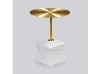 Table d'appoint blanche luxueuse pour salon avec rangement, designeur de tables basses