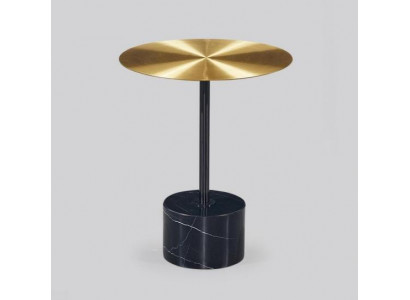 Noir - Table d'appoint dorée Table d'appoint ronde Tables de salon neuves