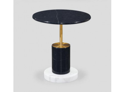 Table basse ronde noire Table Élégante Tables d'appoint de salon Tables