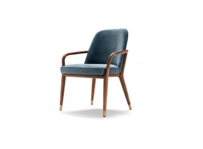 Chaise de salle à manger de concepteur bleue Chaise de salle à manger Meubles de cuisine Chaise de cuisine Fauteuil inclinable