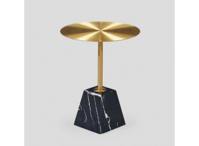 Table basse ronde de luxe en noir, tables d'appoint pour salon haut de gamme, table d'appoint.