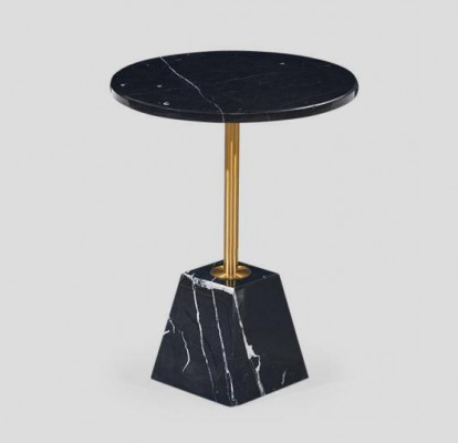 Table basse ronde noire Table d'appoint Table de designer Salon