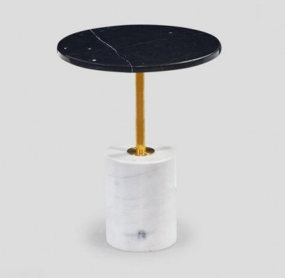 Table d'appoint ronde de luxe noir Table ronde Tables basses de salon