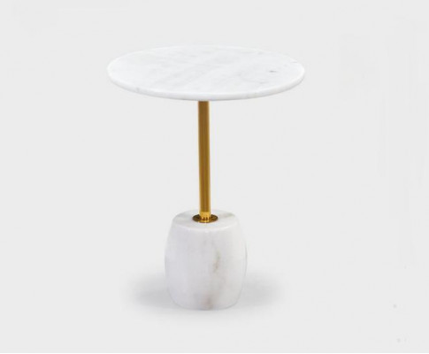 Table basse Table basse élégante de haute qualité Blanc Table d'appoint Table en marbre