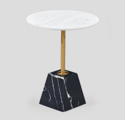 Table d'appoint ronde de designer Table d'appoint en marbre de luxe Tables d'appoint élégantes de style meubles