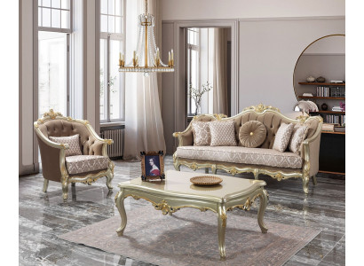 Canapé en tissu canapé rembourré canapé ensemble canapé beige ensemble chesterfield