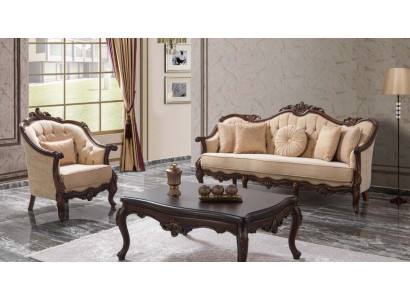Canapé rembourré ensemble de canapé canapé en tissu beige canapé chesterfield ensemble