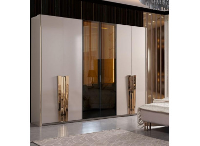 Armoire Armoire Moderne Armoire Chambre Armoires Beige Bois Or