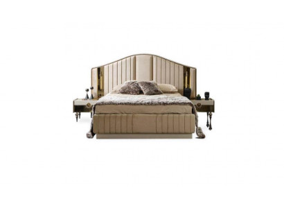 Lit de luxe de style italien Meubles de chambre à coucher Lits doubles