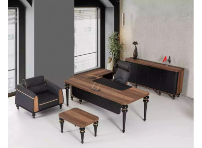 Ensemble de bureau de luxe 4 pièces. Armoire Table Bureau Table basse 3 pièces.