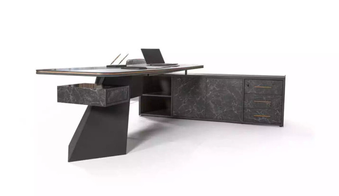 Mobilier de salle d'étude Collection de mobilier de bureau Ensemble de poste de travail Bureau neuf