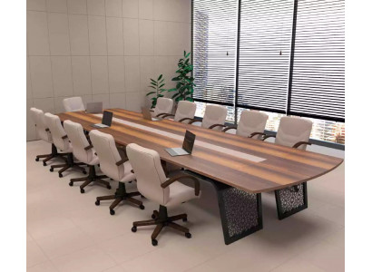 Grandes tables de réunion en bois pour le bureau, meubles de bureau, table de réunion, tables de réunion