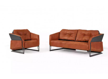 Ensemble de canapé moderne Mobilier de salle d'étude Fauteuil de bureau trois places Textile 3+1